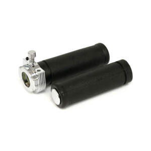 Assemblaggio acceleratore in stile OEM con impugnature, cavo singolo. Cromato