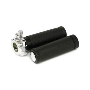 Assemblaggio acceleratore in stile OEM con impugnature, doppio cavo. Cromato