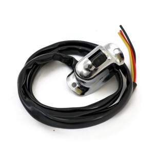 Interruttore luci manubrio stile early, Hi/Low, cromo