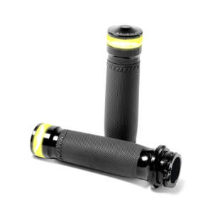 PM, Impugnature Contour Vision con segnale di svolta LED. Nero