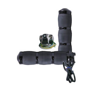 Avon MT Air Cushioned heated grips anodizzati neri
