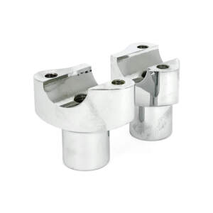 Risalzi dritti in alluminio forgiato, sollevamento 2", Chrome