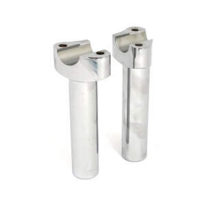 Risalzi dritti in alluminio forgiato, sollevamento 5-1/2" cromato