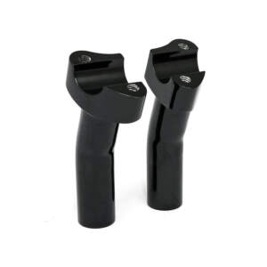 Risalzi pullback in alluminio forgiato, sollevamento di 4-1/2". Nero