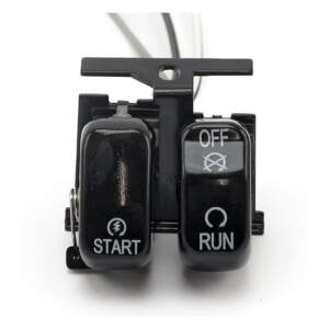 Set interruttori manubrio Run/off/start, colore nero