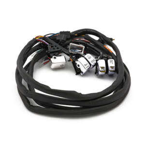 Kit interruttore per manubrio e cablaggio. Radio. LED. Cromato