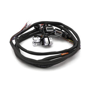 Kit interruttore manubrio e cablaggio. Radio/Cruise. LED. Cromato