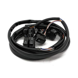 Kit interruttore per manubrio e cablaggio. Standard. LED. Nero