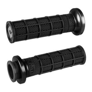 ODI, impugnature V-Twin lock-on Hart-Luck full-waffle TBW. nero