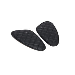 Trip Machine, set di coperture in pelle a forma di diamante per serbatoio, colore nero