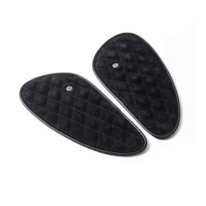 Trip Machine, set di coperture per serbatoio in pelle a diamante. Suede nero