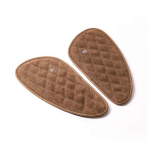 Trip Machine, set di coperture per serbatoio in pelle Diamond S Tobacco