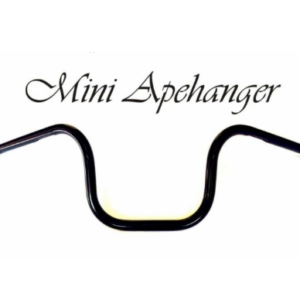 MANUBRIO HANDLEBAR MINI APEHANGER NERO SATINATO MOTO CUSTOM HARLEY DAVIDSON