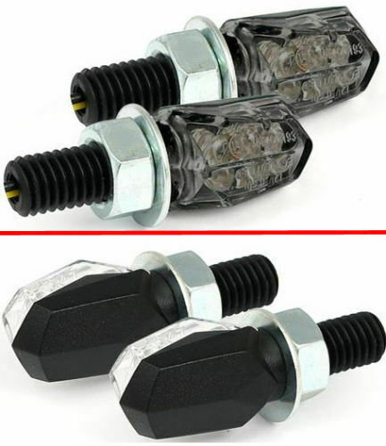 Faro Moto Nero Rotondo Con Lente Ambra, H4 60/55W, Per Chopper Cruiser Bobber Harley Shadow (5.3")