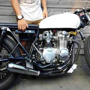 TERMINALE MEGATON MARMITTA SCARICO HARLEY CAFE RACER VINTAGE TRIUMPH BMW GUZZI